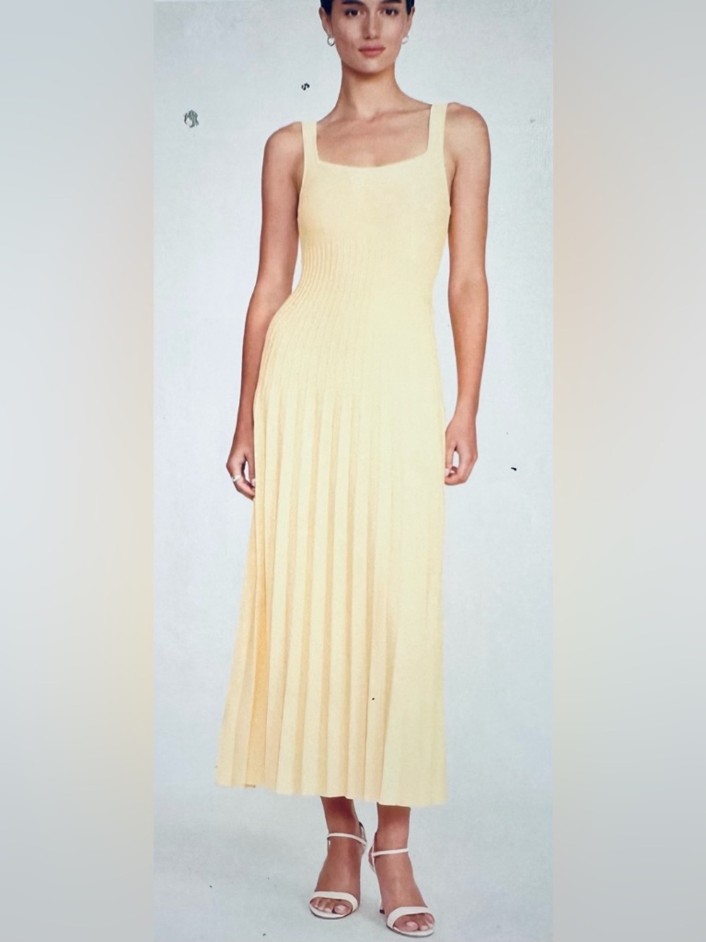 STAUD Ellison Dress - Cream (M)